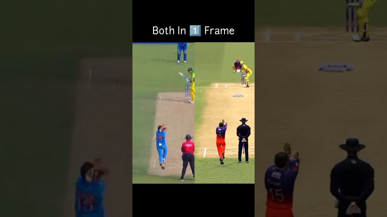 Real 🆚 Game | Bhuvneshwar Kumar Bowling Action 🔥 #shorts #trending #bhuvneshwarkumar