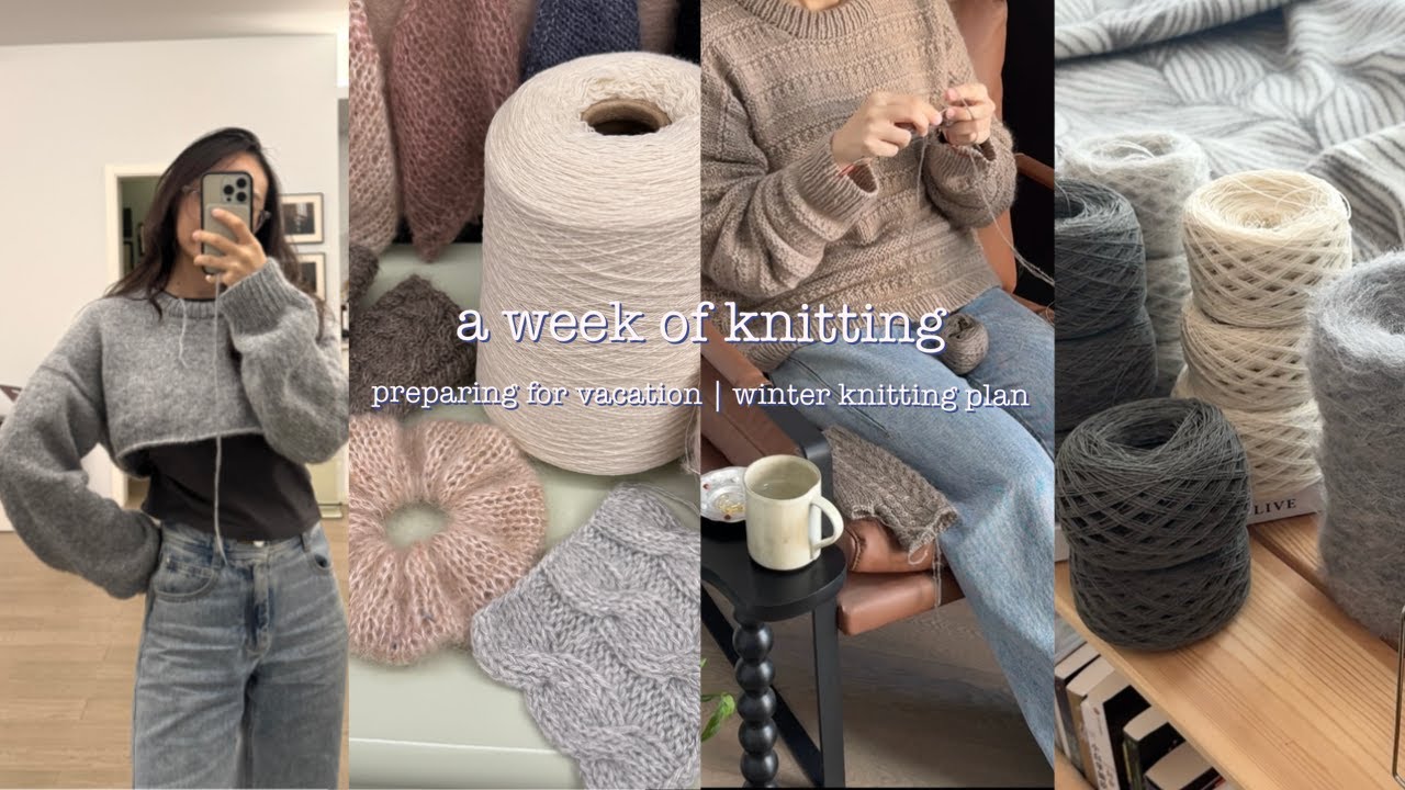 A Week of Knitting · preparing for vacation / winter knitting plan / Ridge / Jacket No. 2