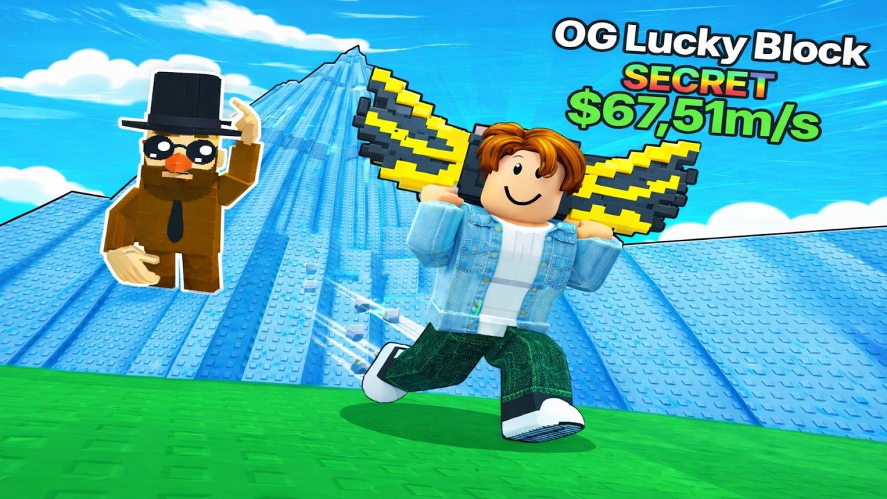 I stole the best OG pet in JUMP TO STEAL LUCKY BLOCKS #roblox #brainrot