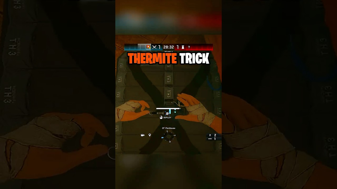 The MOST Broken Thermite Trick on Coastline 🔥 #rainbowsixsiege #r6s #r6tips #shorts