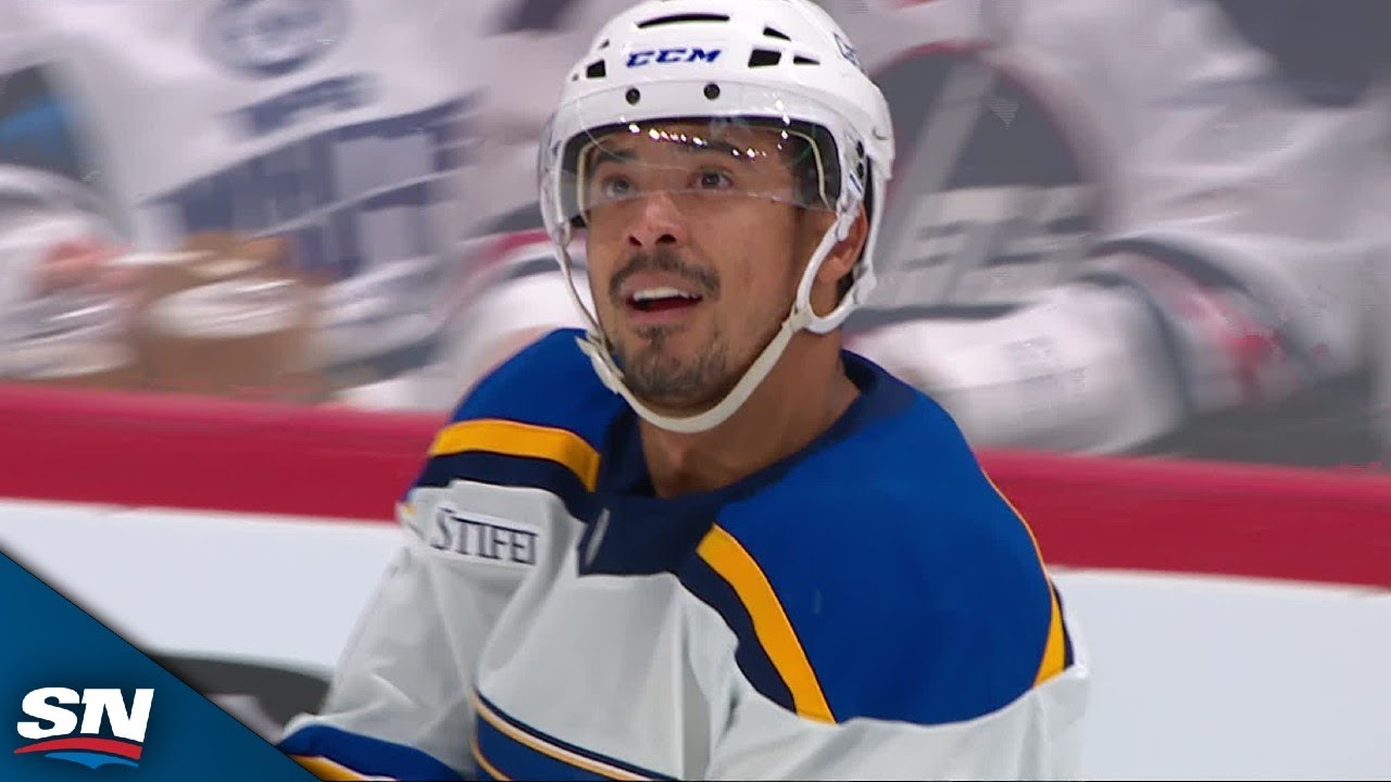 Blues' Mathieu Joseph Fires Wrister Past Connor Hellebuyck From Distance