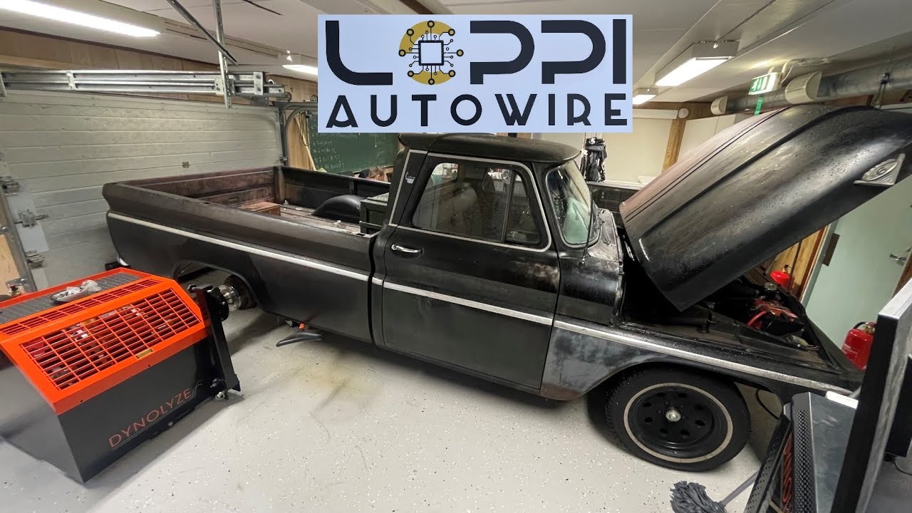 LM7 swapped GMC pickup in dyno | LOPPI AUTOWIRE
