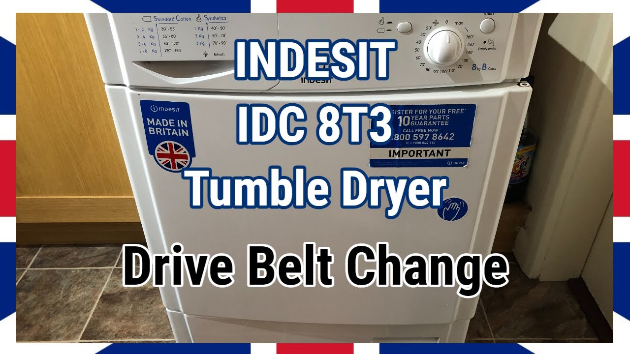 INDESIT IDC 8T3 Tumble Dryer - Drive Belt Change
