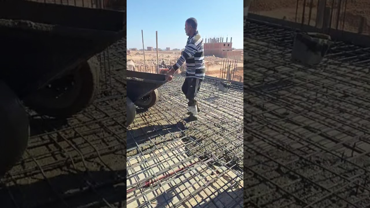‏‏🏗️👷‍♂️ من موقع العمل مباشرة تم بحمد الله إنجاز أعمال صب سقف البدروم في القطعة رقم ٣٠٧ بالمجاورة ٣٥