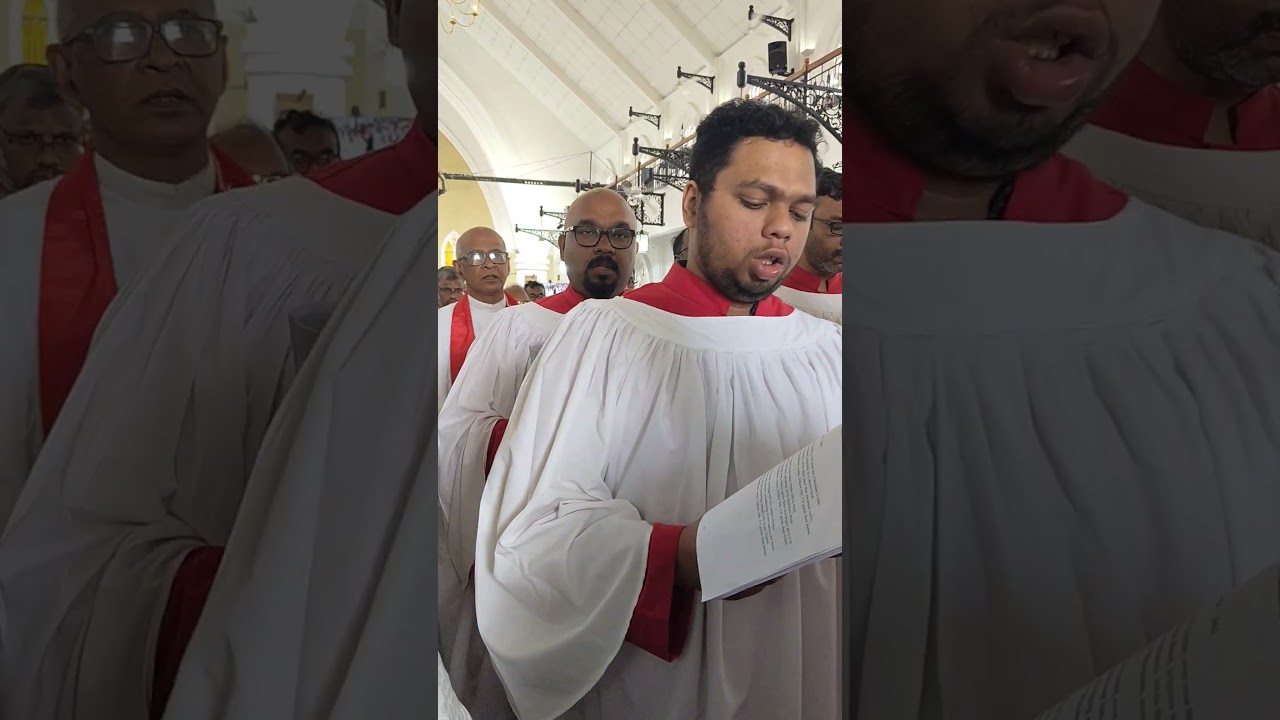 CSI Bishops' procession after Bishop Kurian Peter's consecration at CSI Cathedral Cochin. #csichurch
