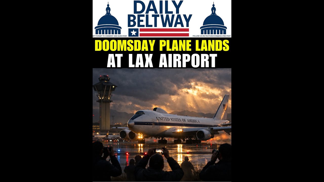 History was made at LAX when Secretary of Defense Pete Hegseth touched down in the Doomsday Plane