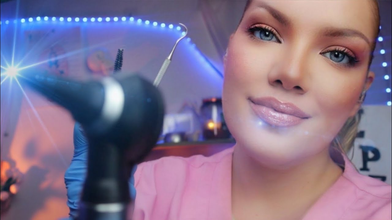 ASMR 👂Best Ear Cleaning and Otoscope Exam of your Life 👂