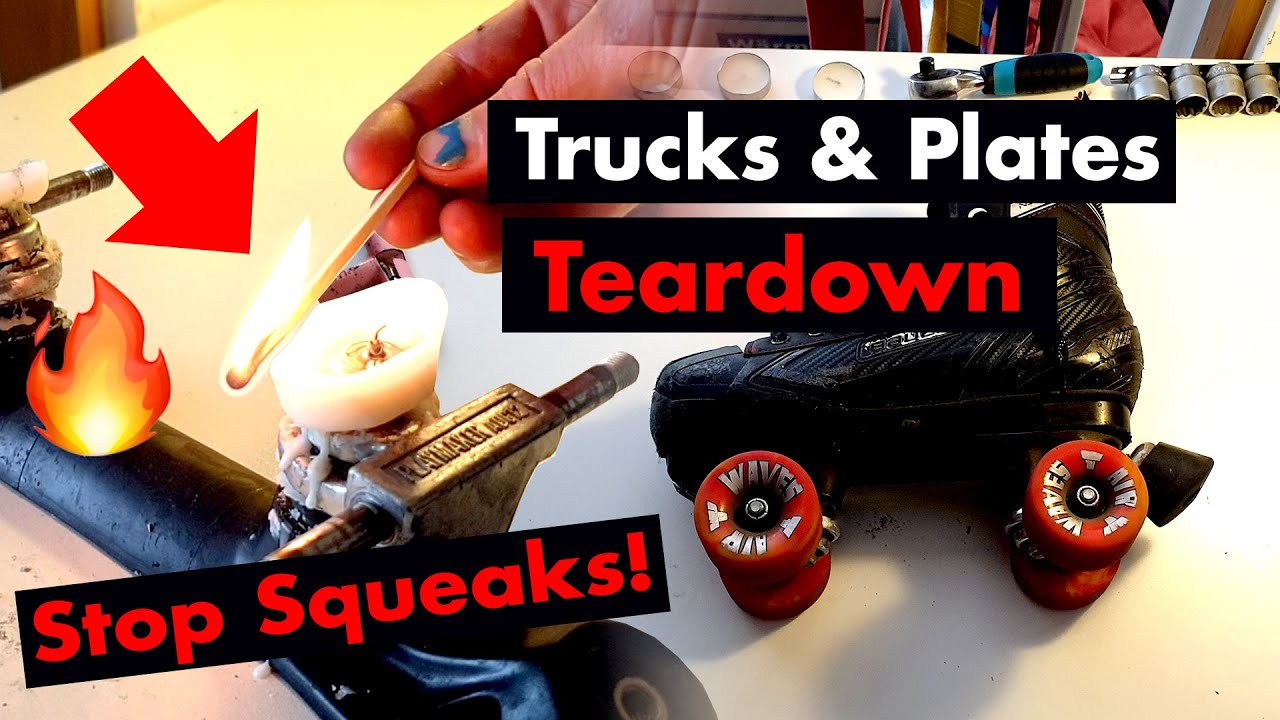 Fixing SQUEAKY TRUCKS - Stop Motion Roller Skate Tutorial (Bauer NS Quads + Playmaker ADC Plates)