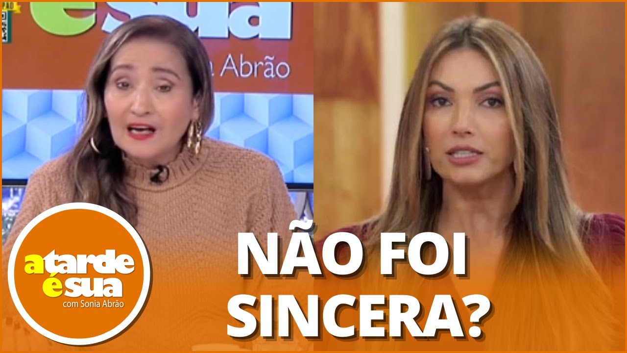 Patrícia Poeta desabafa sobre criticas e Sonia Abrão dispara: “Comunicado raso”