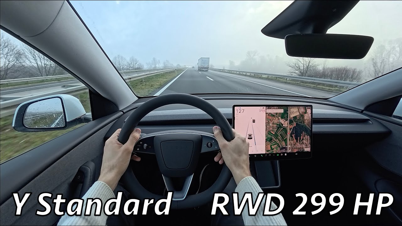 Tesla Model Y Standard 2026 POV Driving Review (RWD, 299 HP)