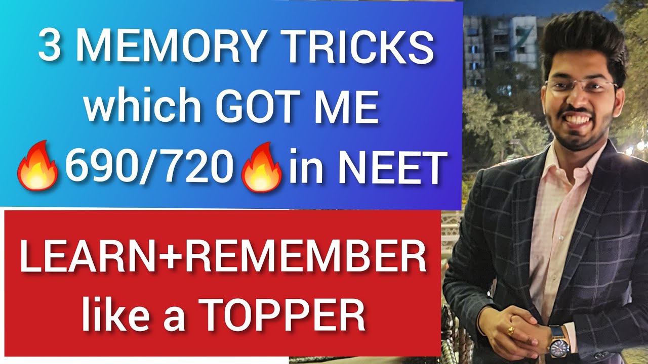 3 MEMORY TRICKS which Helped me secure 690/720🤩💯|Iske baad Kabhi bhuloge nahi|Target NEET 2020