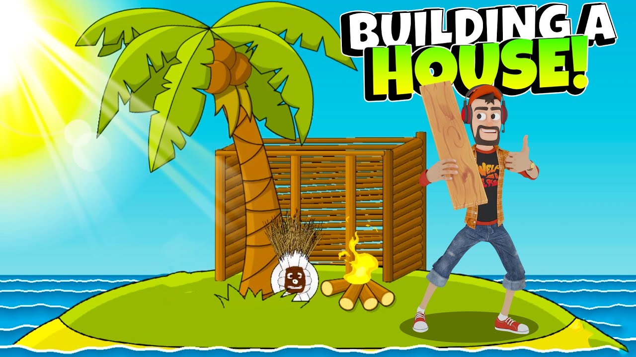 Building a House to Survive on an Island for 30 Days?!