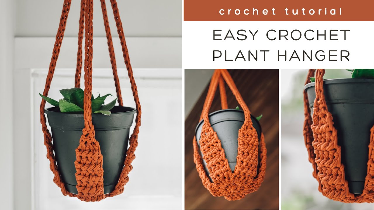 Easy Crochet Plant Hanger Tutorial - Free Crochet Pattern