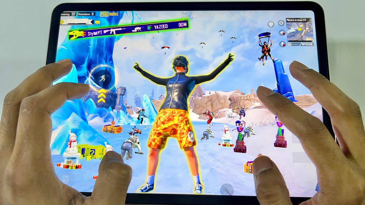 120 FPS‼️ IPAD PRO M2 6 FINGER HANDCAM🔥PUBG Mobile | Bgmi