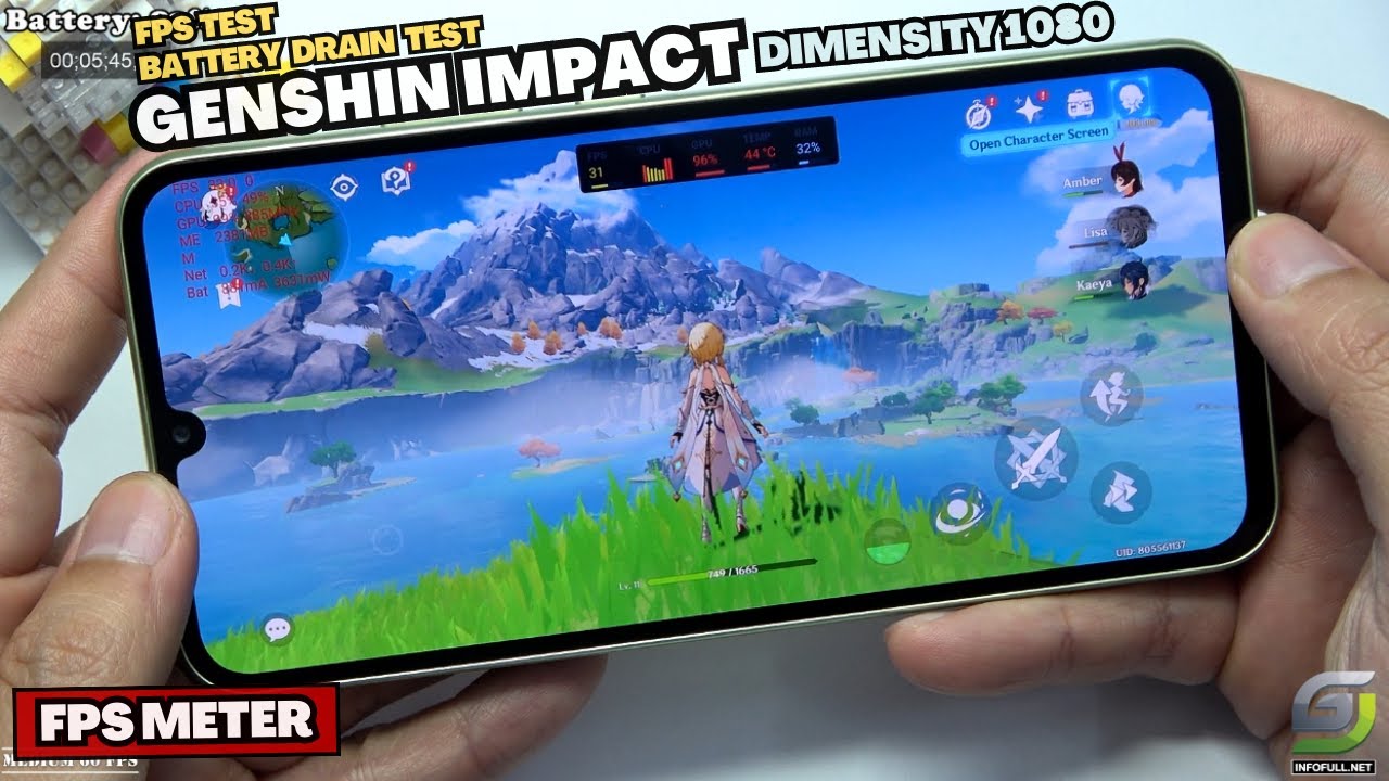 Samsung Galaxy A34 5G test game Genshin Impact | Low, Lowest, Medium, High and Highest 60 FPS
