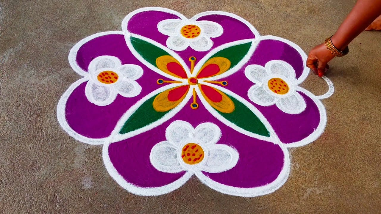 Beautiful rangoli azhagiya kolam ❤️❤️❤️❤️❤️❤️ 