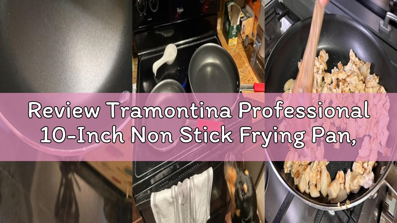 Review Tramontina Professional 10-Inch Non Stick Frying Pan, Heavy-Gauge Aluminum Skillet with Reinf