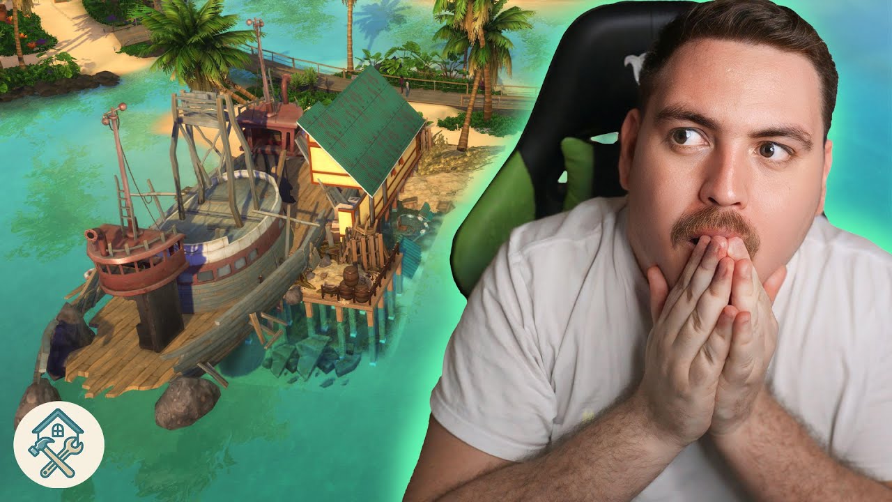 Sims a Obra: REFORMANDO um RESTAURANTE DESTRUÍDO por um TSUNAMI!!! │ Slow Build