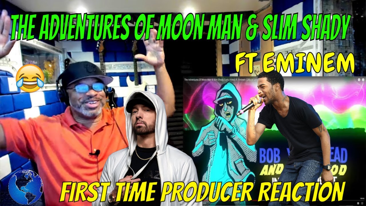 The Adventures Of Moon Man & Slim Shady ft  Eminem Official Lyric Video - Producer Reaction