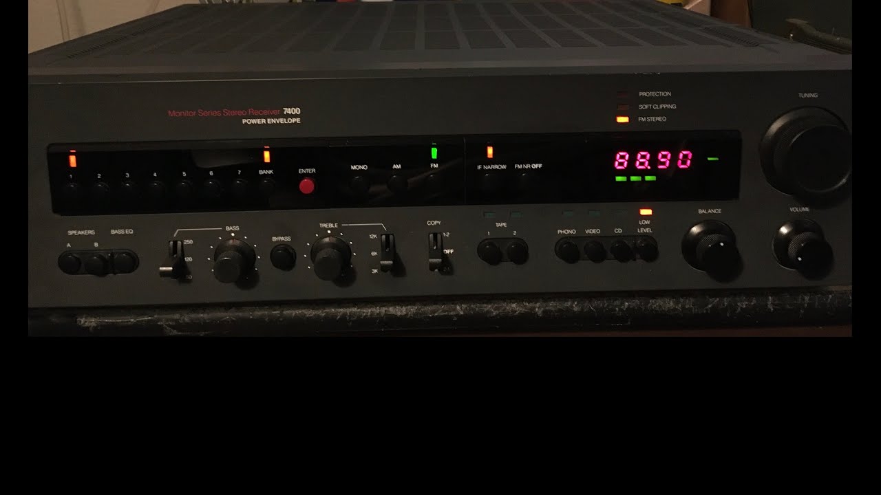 NAD 7400 Receiver Repair and Adjustments - No Power and Sound