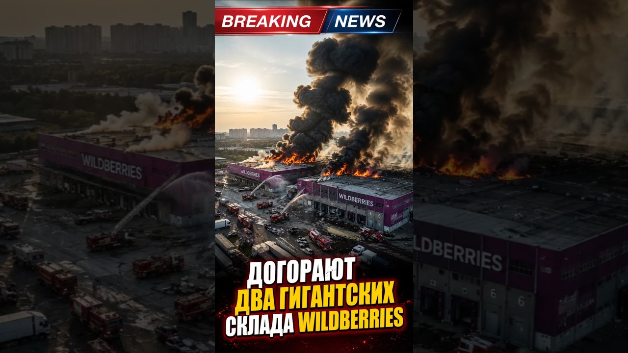 Догорают два гигантских склада Wildberries 🔥