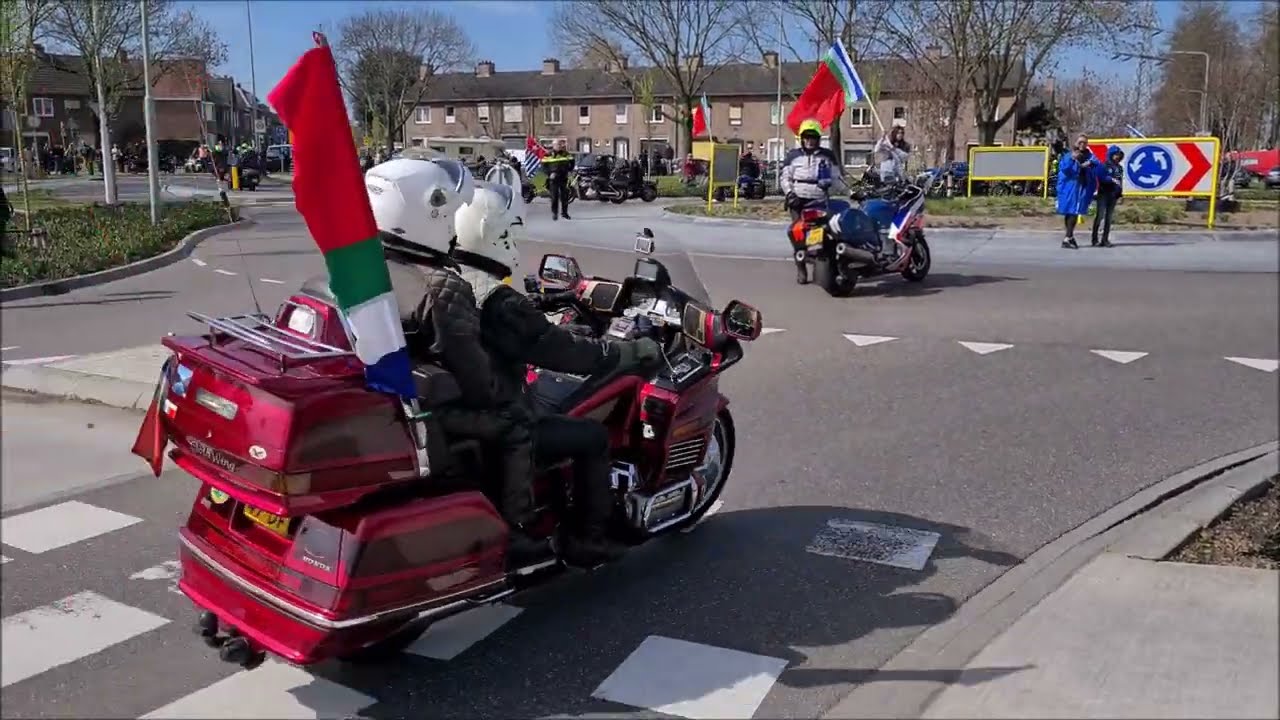 Peringatan Ride Out 15 april 2023 Aankomst Molukse Wijk Geleen