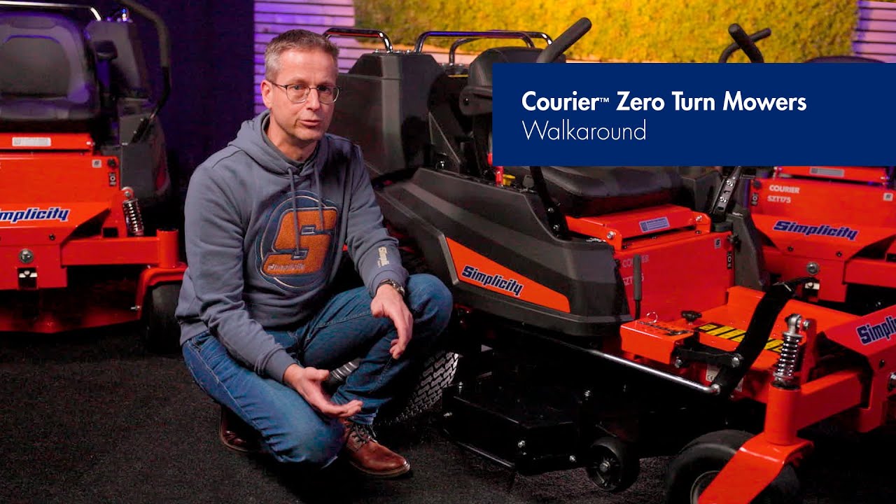 Simplicity Courier&trade; Zero Turn Mower - Range Overview