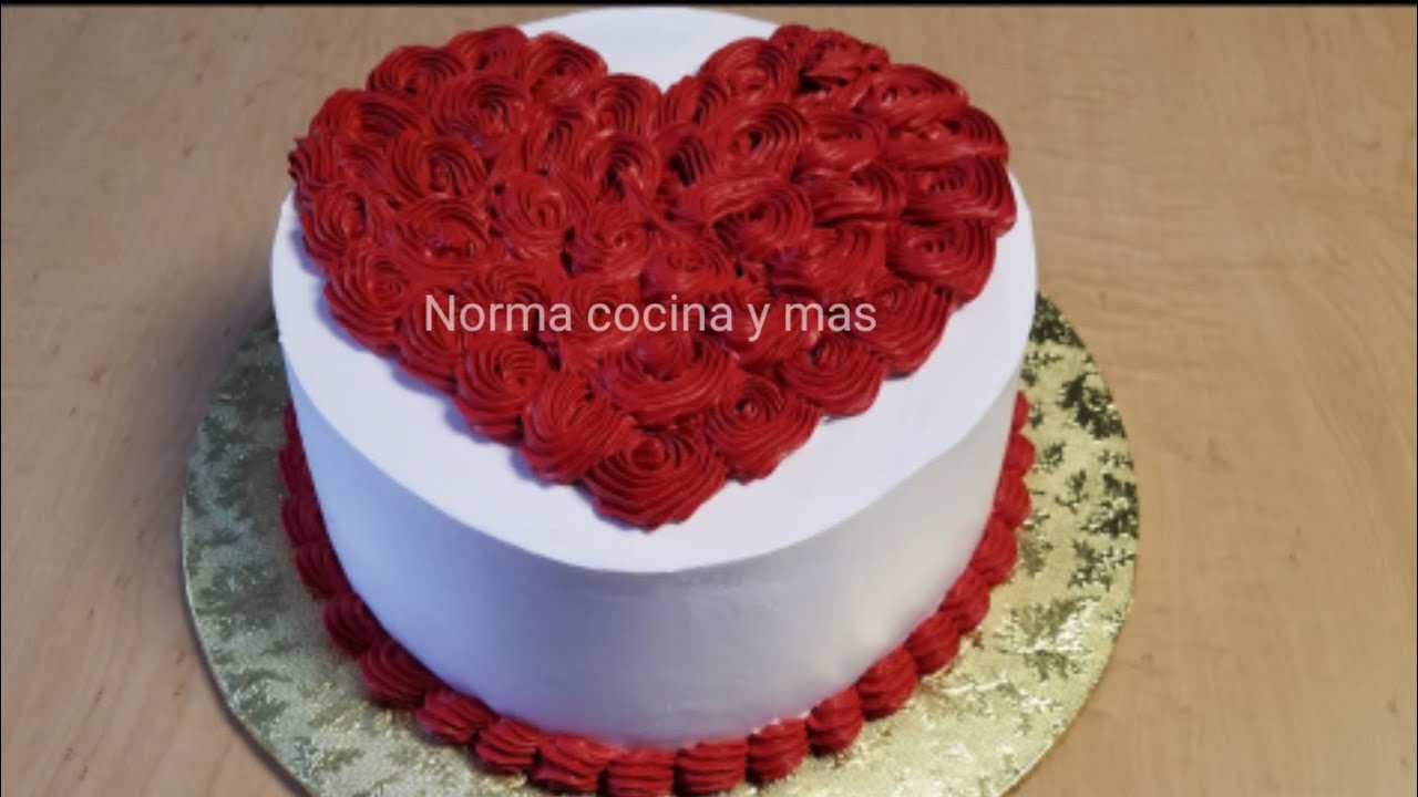 pastel de corazón para san valentin❤| pastel para dia de las madres, cumpleaños y mas