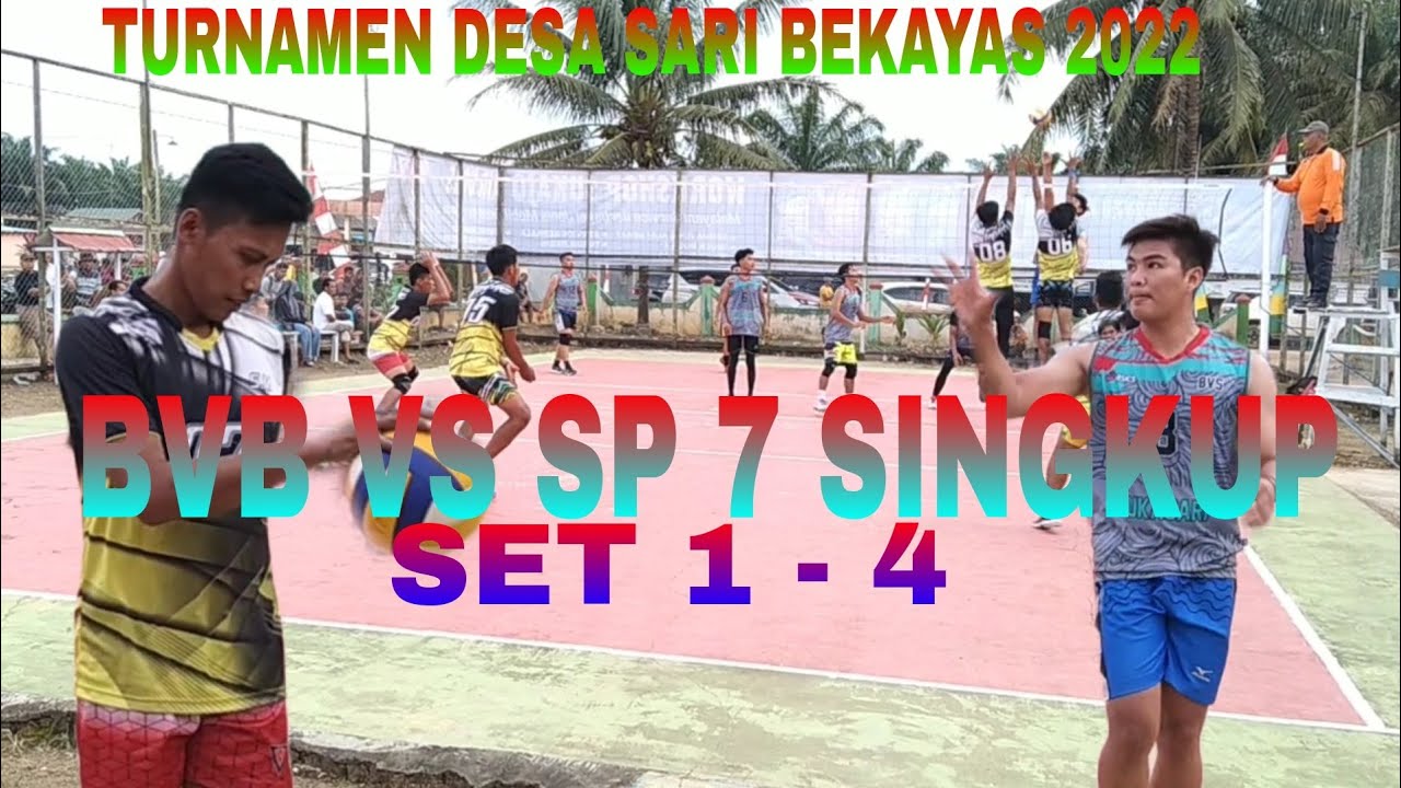 Voli terbaru BVB vs sp 7 singkup Set 1 -4 Turnamen sari bekayas 2022