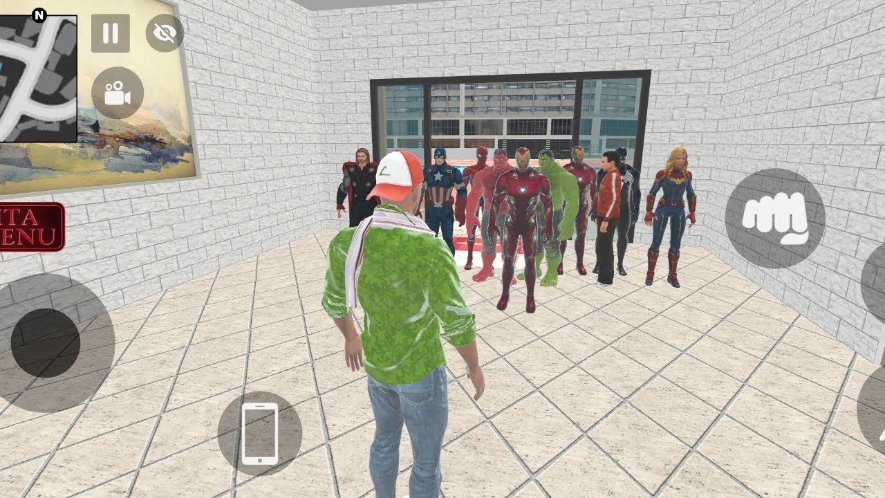 Avengers visit Franklin's house #franklin #indiantheftauto #indiangta #indianbikedriving3d#gaming 