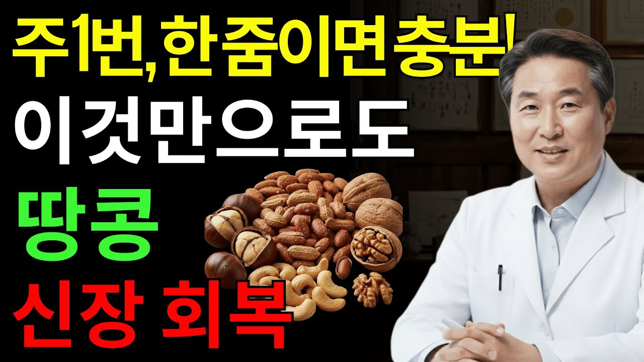 콩팥을 망가뜨리는 최악의 견과류 5가지vs죽어가는 신장을 살리는 기적의 견과류 4가지! 30년 경력의 저명한 신장내과 전문의가 공개하는 식탁 | 신장건강 | 시니어건강