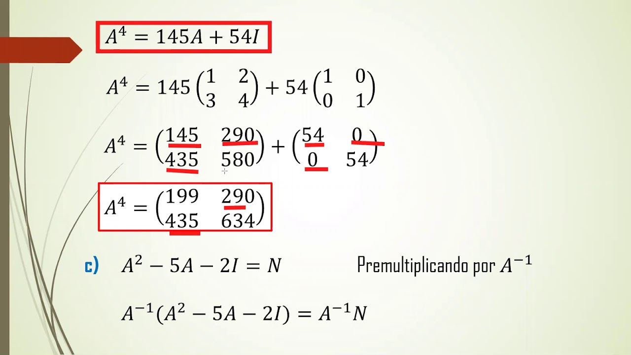 TEOREMA DE CAYLEY   HAMILTON