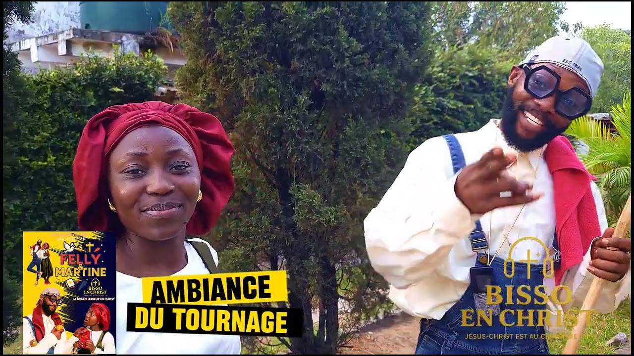 Felly et Martine - Moment de tournage/Bisso En Christ (avant Nkosi Na Yuda)