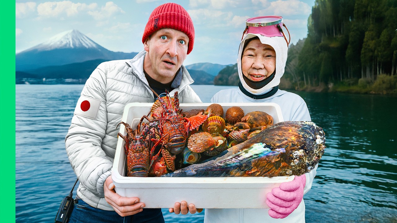 Japan&rsquo;s Ama Divers Catch Mega Seafood Feast!!