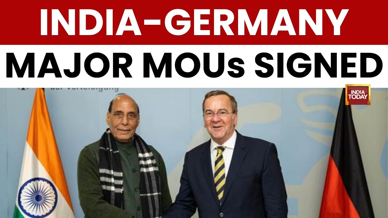 India Germany Sign Key Defence MoUs | Rajnath Singh Meets Boris Pistorius