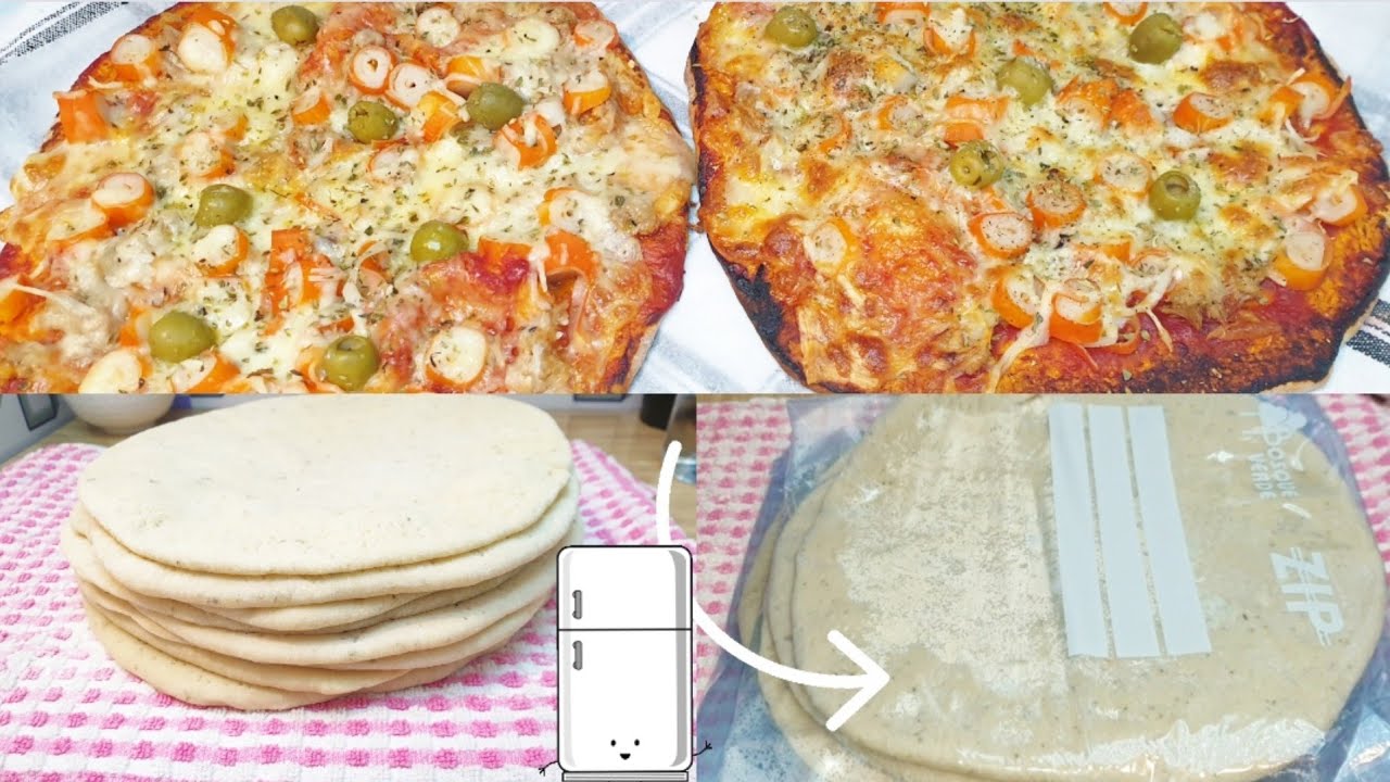 ‼Triunfarás con estas masa de pizza para congelar❄ideales para una cena rápida.