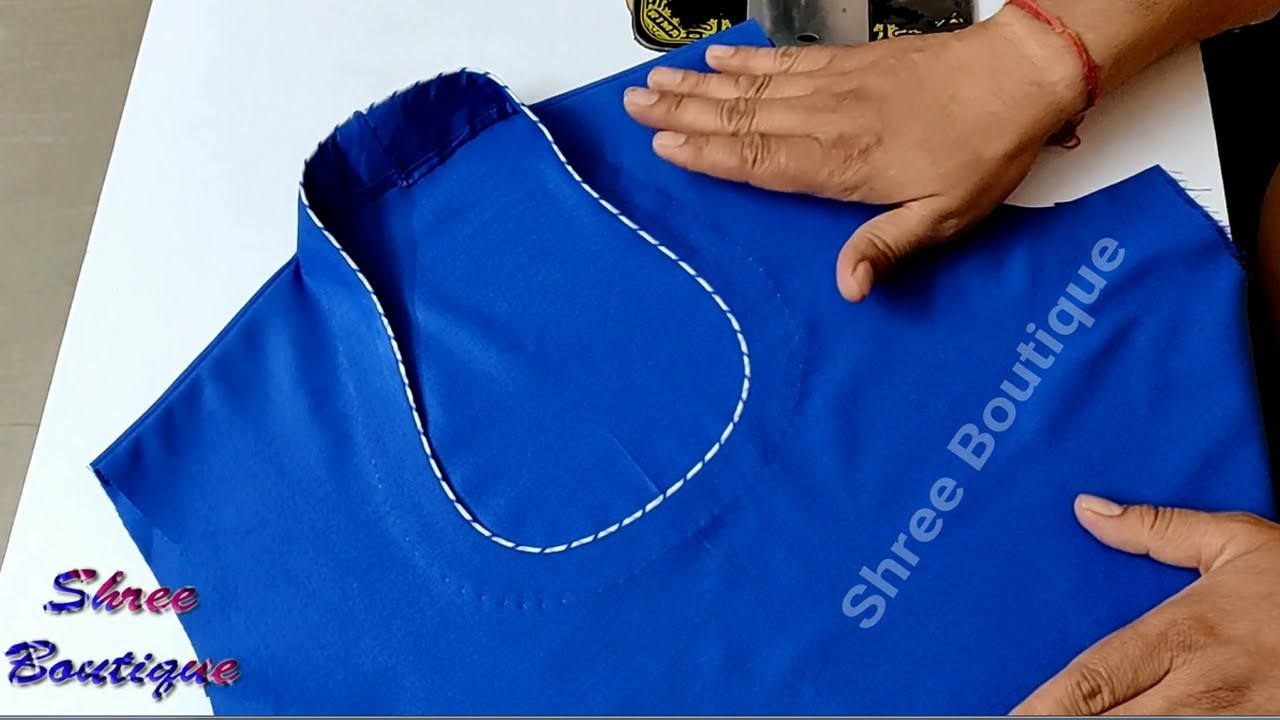 Halter Neck Design (High Neck) Cutting and Stitching for kurti / Suit / Kameez in Hindi