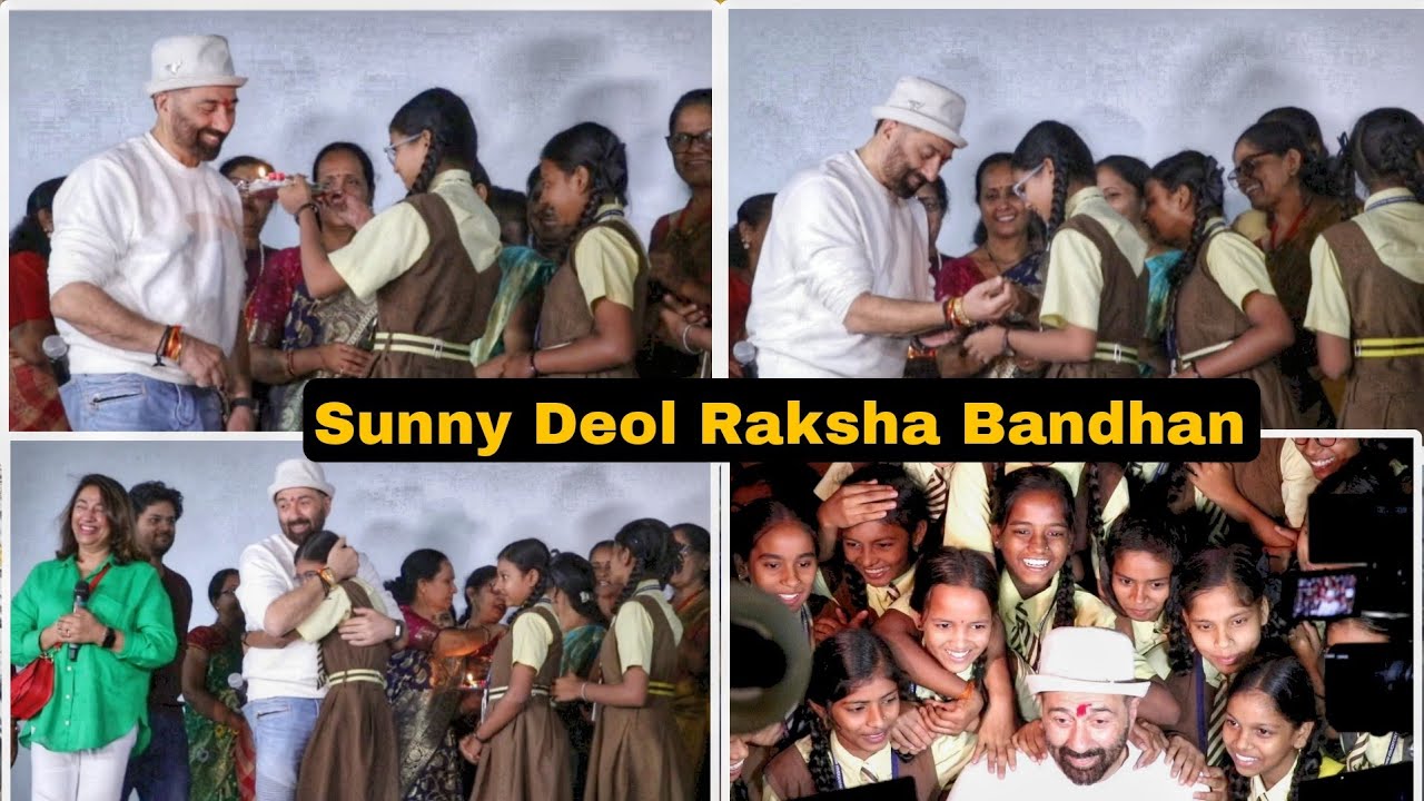 Sunny Deol Celebrate Raksha Bandhan With Beti Foundation School Girls at Gadar 2 Screening