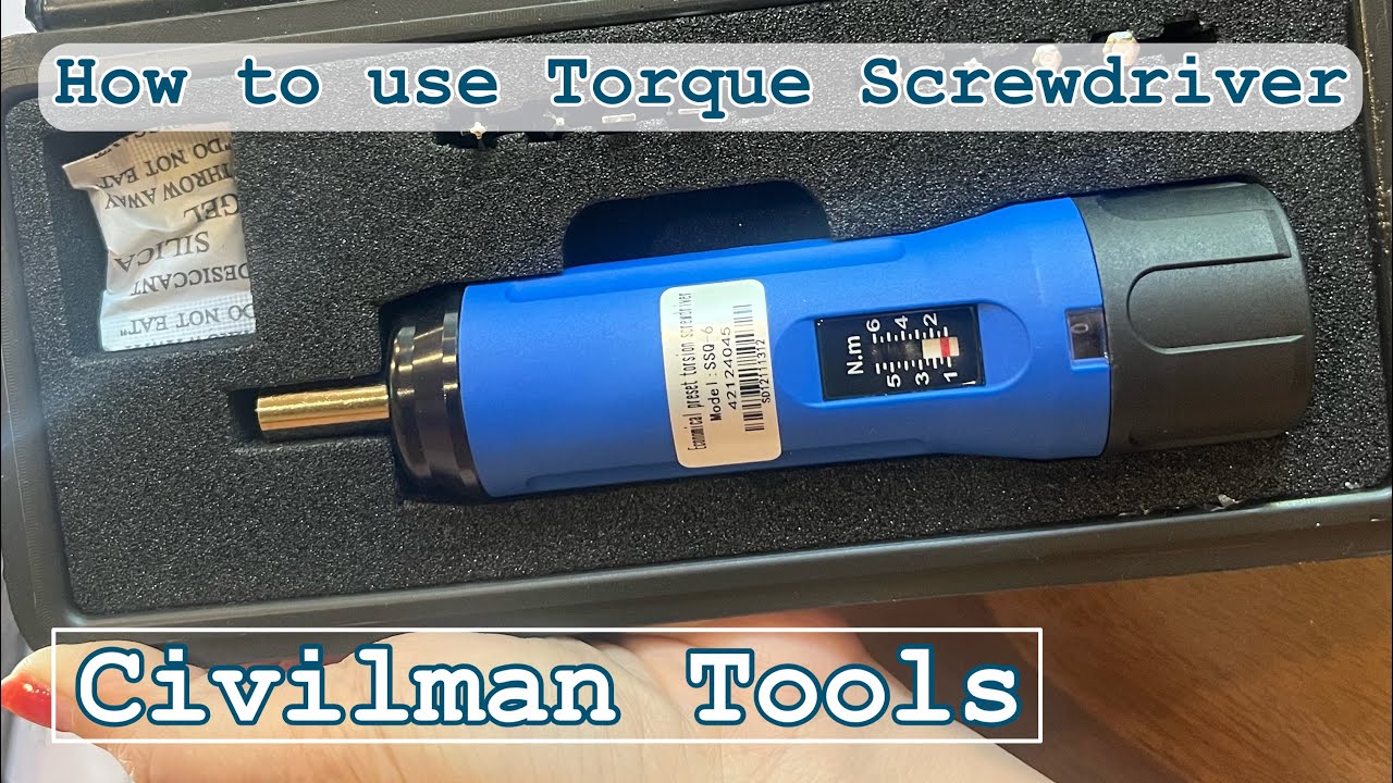 🎨 วิธีการใช้งาน ไขควงขันทอร์ค รุ่น Blue Plastic 1.0 - 6.0  Nm. : How to use Torque Screwdriver