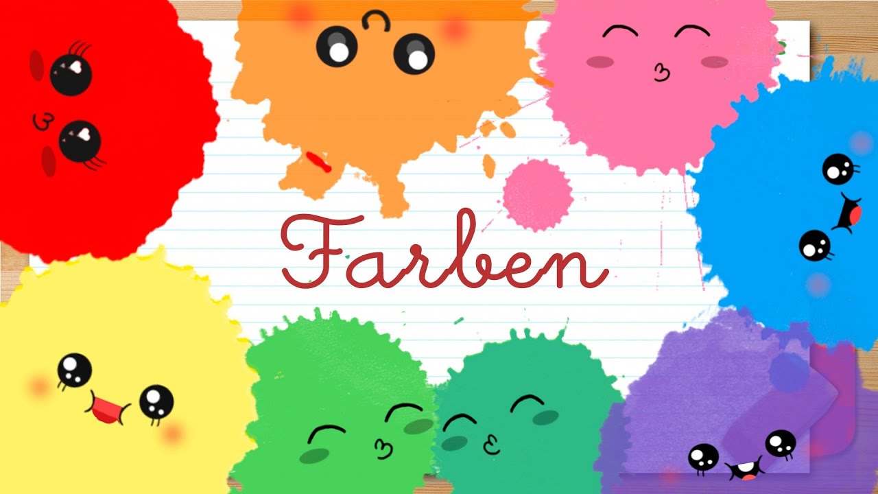 COLORES en ALEM&Aacute;N para ni&ntilde;os - V&iacute;deos educativos para ni&ntilde;os