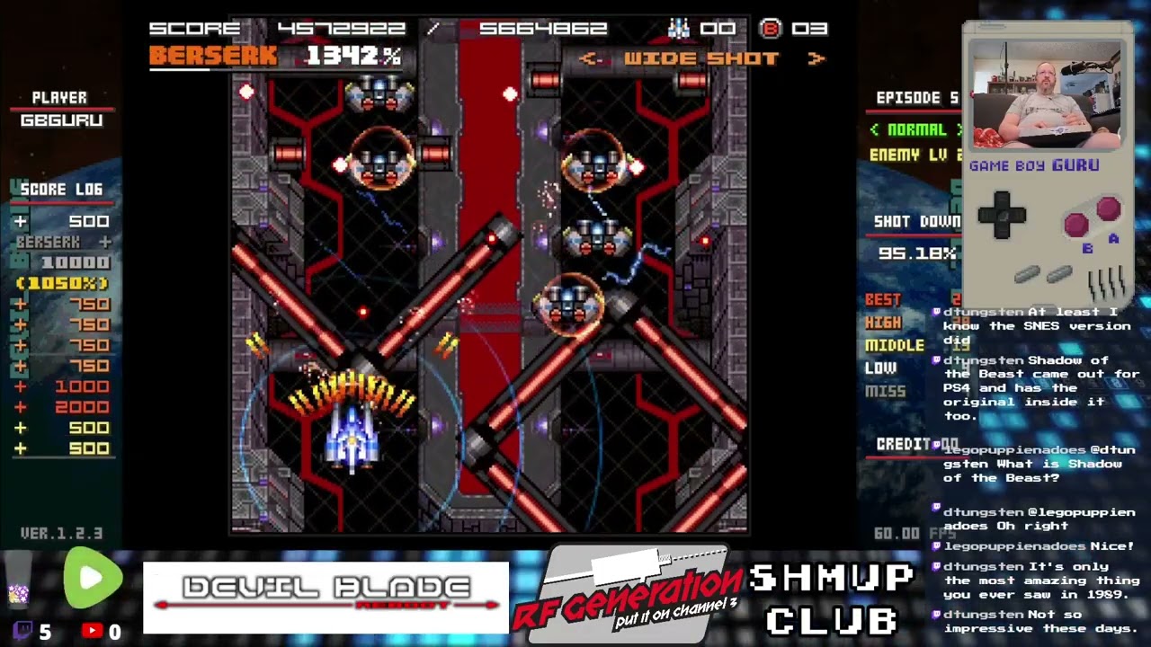 Highlight: GameBoyGuru streams - Devil Blade Reboot 1CC Retro Mode!