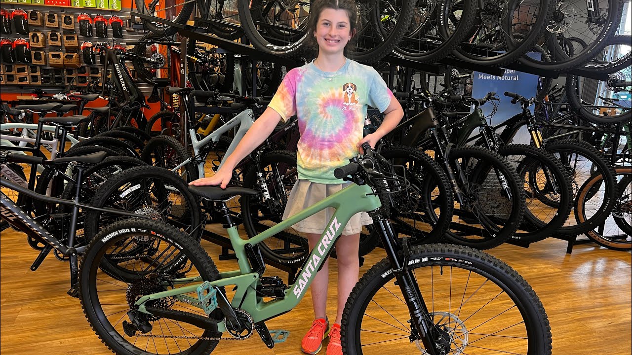 New bike day for the trail kid?  Santa Cruz 5010