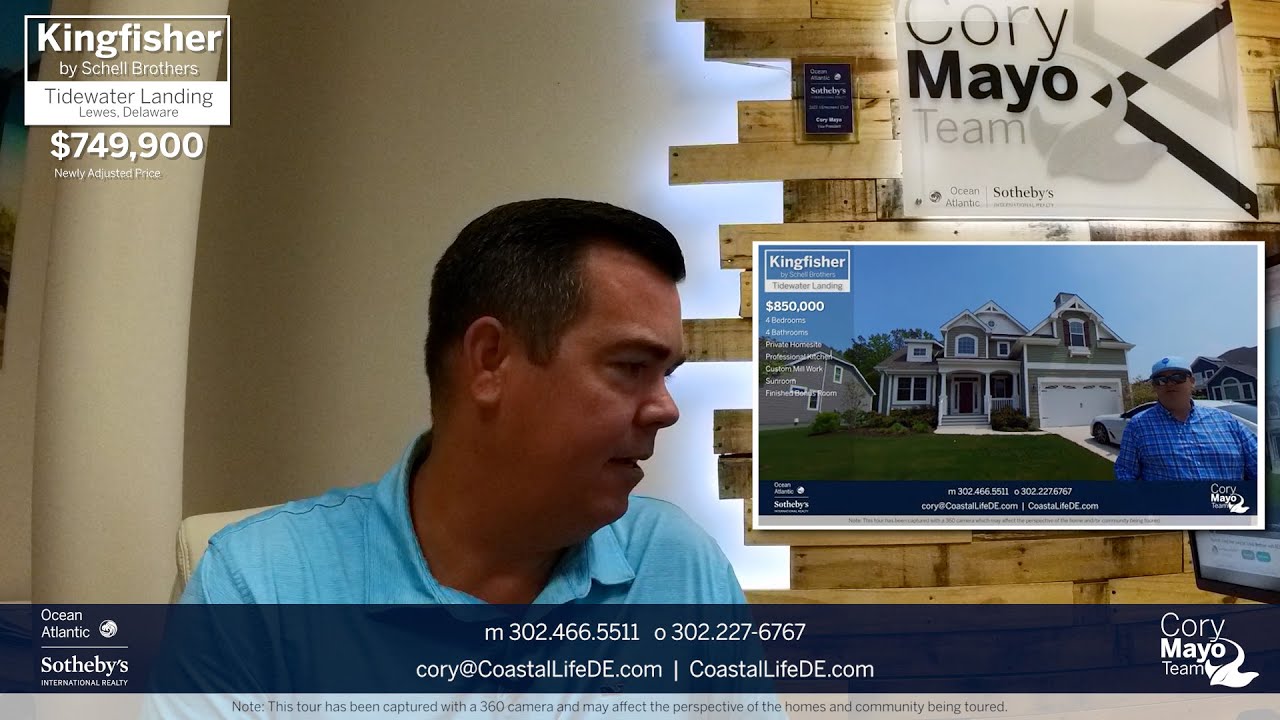 $100k Reduction - Kingfisher by Schell Brothers in Tidewater Landing, Lewes De | Cory Mayo, REALTOR