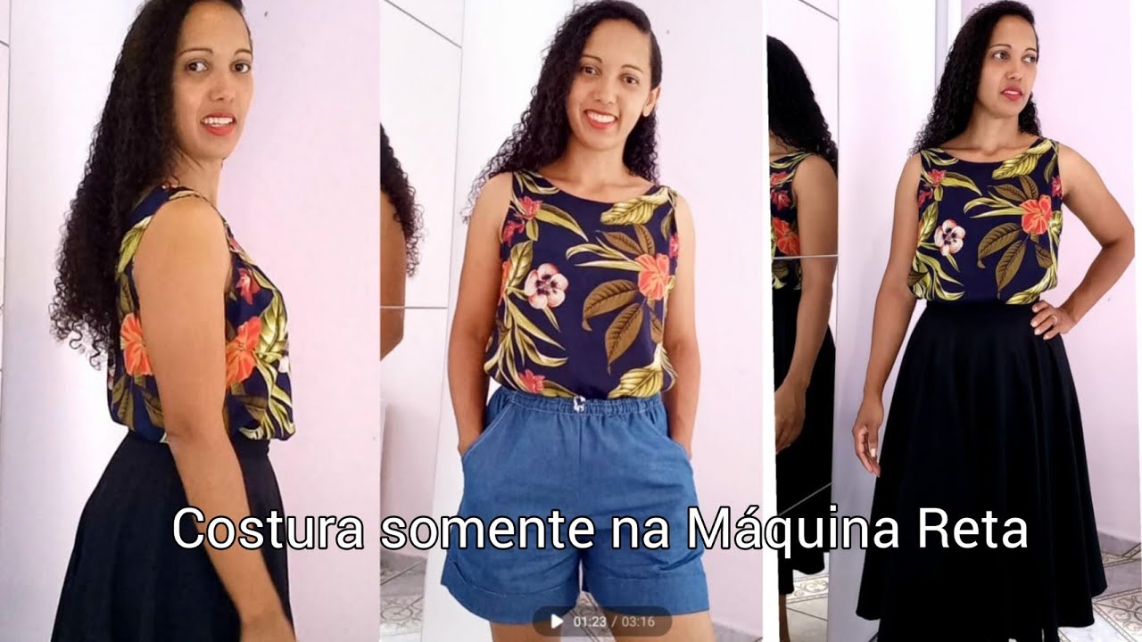 Como fazer regata feminina,  Blusa sem mangas leve para usar no verão