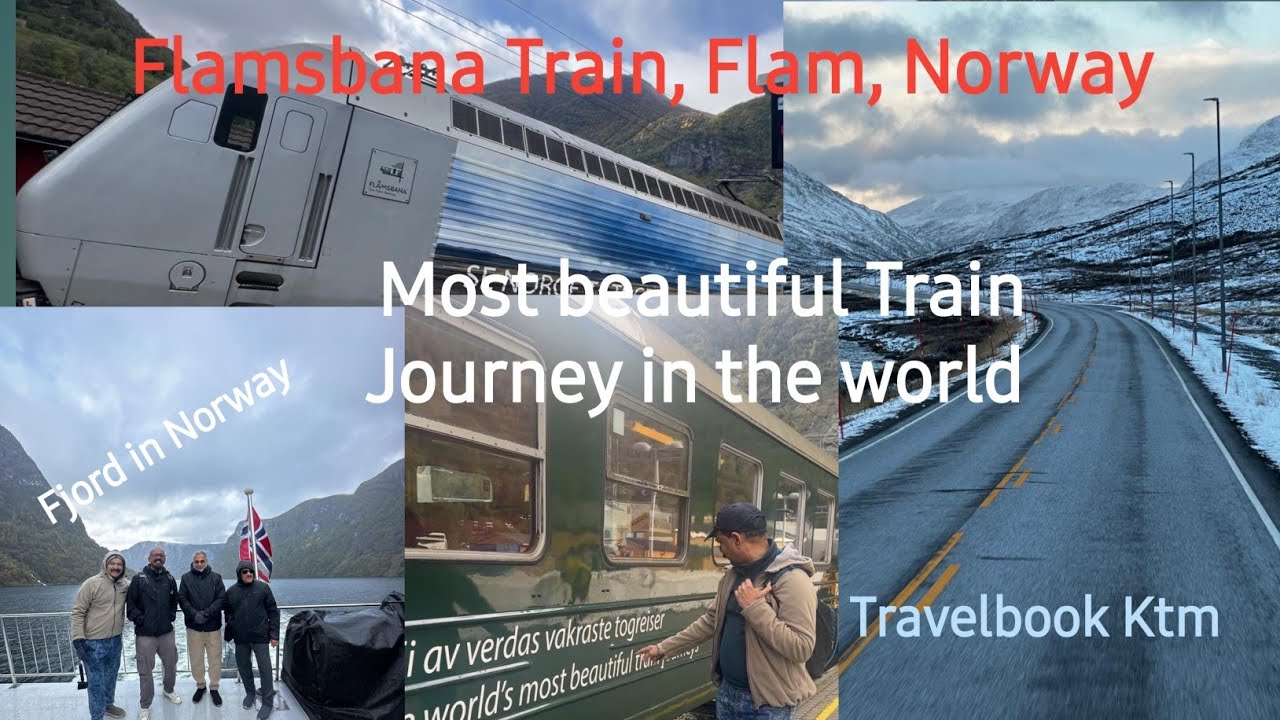 Flamsbana Train Norway#ലോകത്തിലെ ഏറ്റവും മനോഹരമായ ട്രെയിൻ യാത്ര#Fjord മലകൾക് ഇടയിൽ ഉള്ള സമുദ്രം