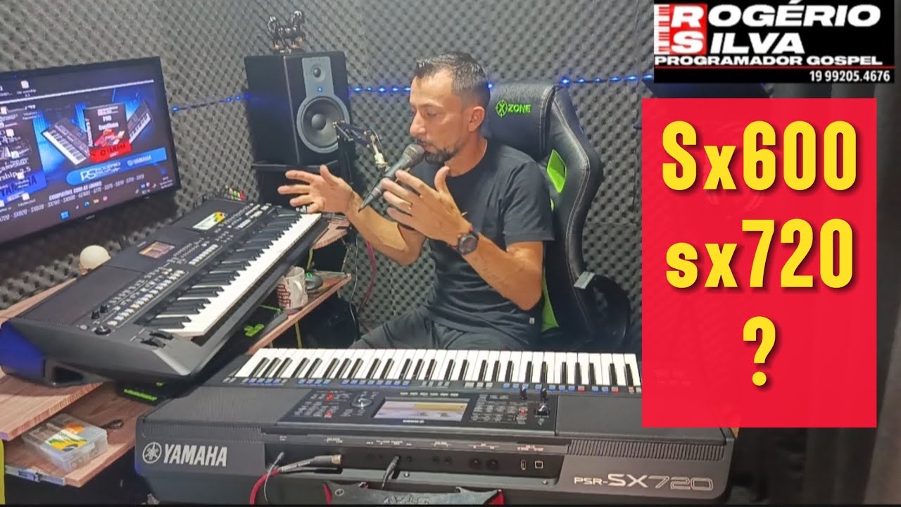 teclado Yamaha sx600 comparação básica com sx720.