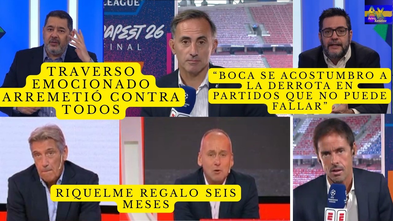 TRAVERSO EMOCIONADO,CON LAGRIMAS EN LOS OJOS, LIQUID&Oacute; A TODO BOCA