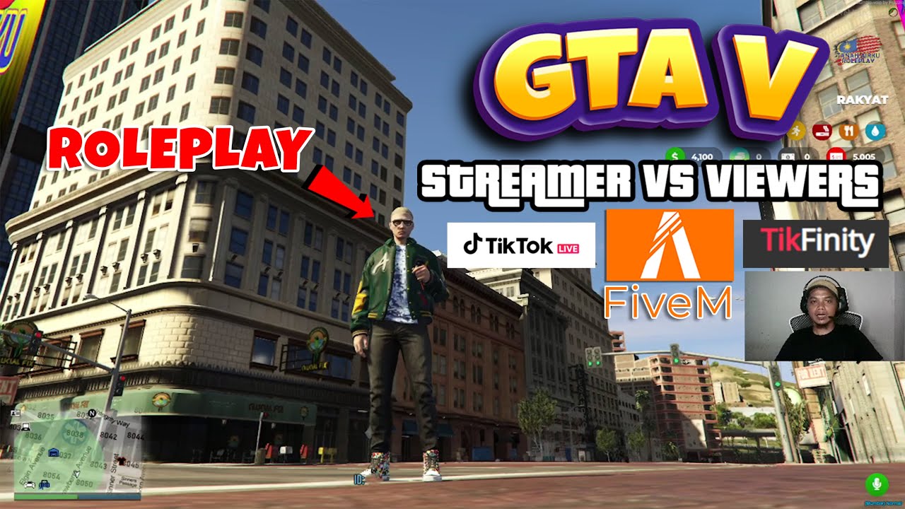 TUTORIAL GAME INTERAKTIF GTA V FiveM ROLEPLAY UNTUK LIVE STREAMING TIKTOK