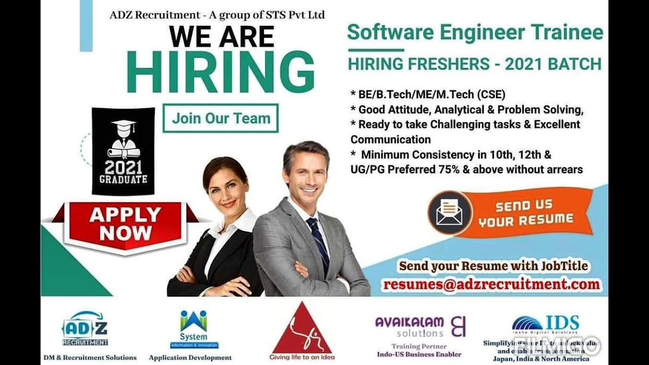Software Engineer Trainee -Bhubaneswar India | 2021 Passed out | Freshers Jobs