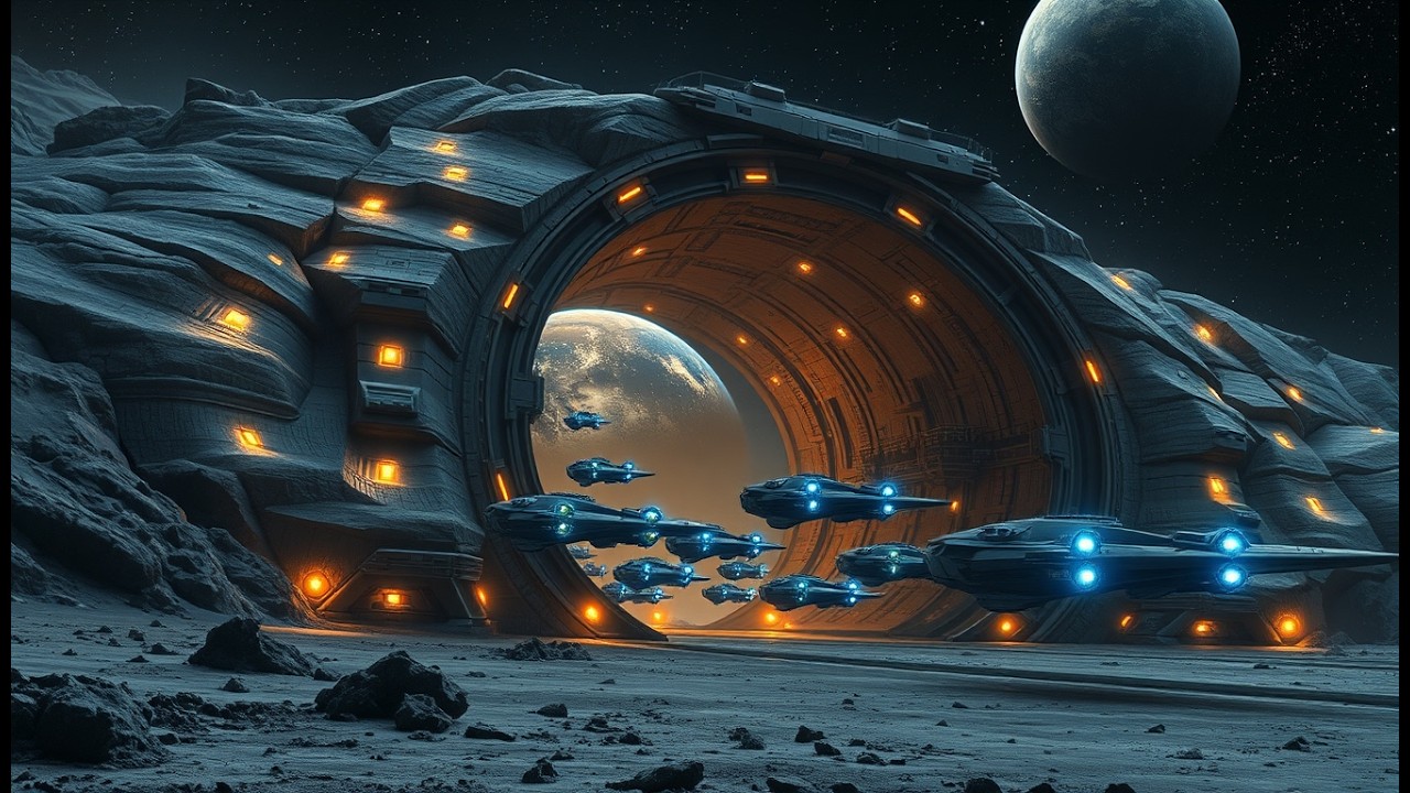 Earth’s Moon Cracks Open, Unleashing a Hidden Armada of Billion Ships | Epic HFY Stories